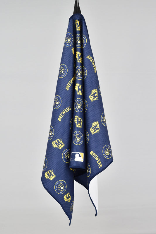 Milwaukee Brewers Aqua Lock Caddy Towel