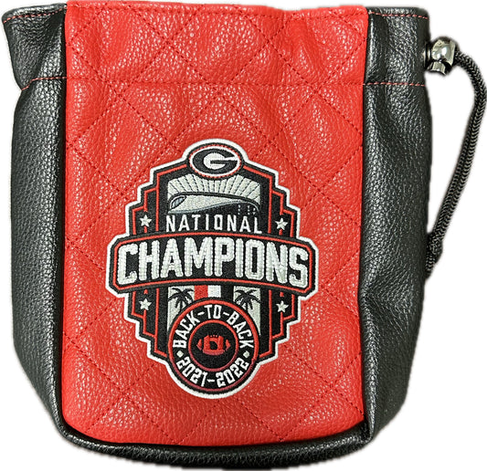 2022 Back-to-Back National Champions Georgia Bulldogs Large Tote Bag