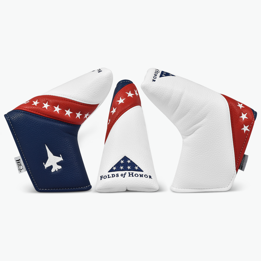 Folds of Honor Elite College Blade Putter Cover (Red, White & Blue)