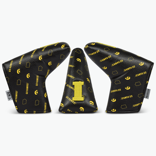 University of Iowa Micro Print Blade Putter Cover