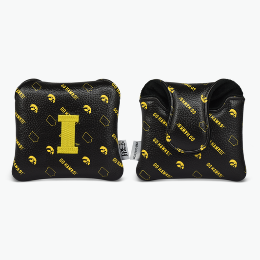 University of Iowa Micro Print Vintage Mallet Putter Cover