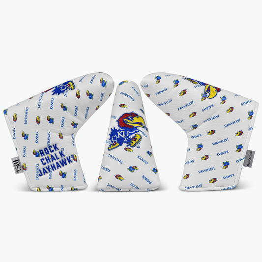 University of Kansas Micro Print Blade Putter Cover