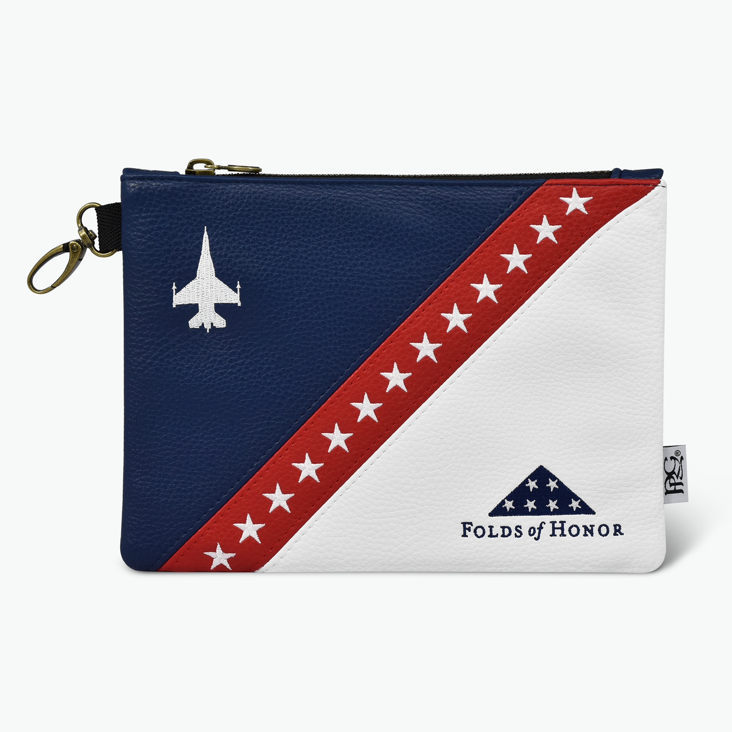 Folds of Honor Elite Premium Zip Tote Bag (Red, White & Blue)