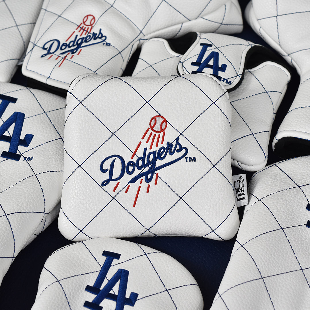 Los Angeles Dodgers Quilt Stitch Mallet Putter Cover