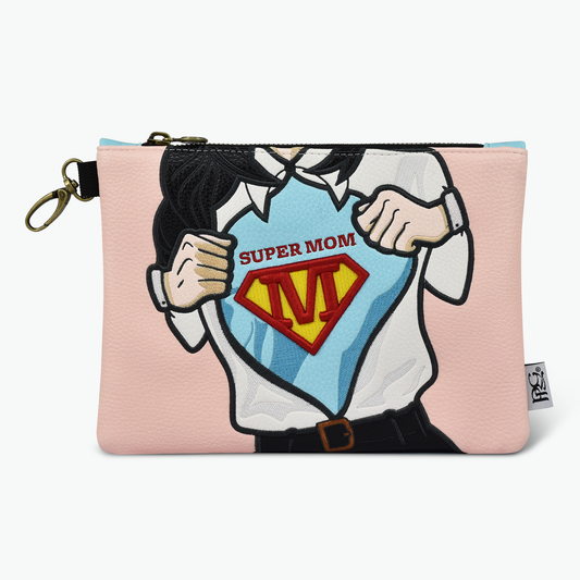 Super Mom Premium Zip Tote Bag