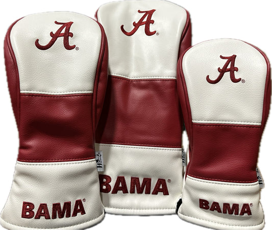 University of Alabama Heritage Horizon Wood Covers (White/Deep Red)
