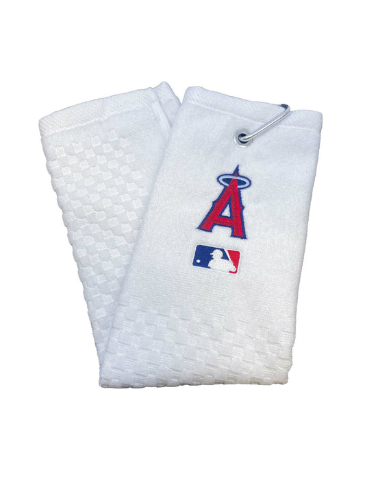 Los Angeles Angels Cross Tri-Fold Towel (White)