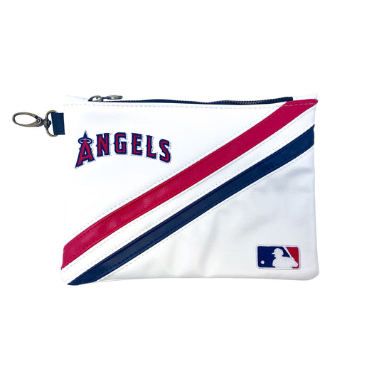Los Angeles Angels Track Premium Zip Tote (Red, White & Navy)