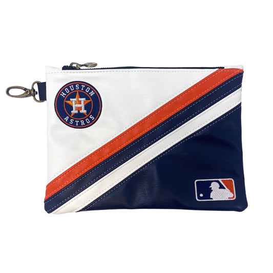 Houston Astros Track Premium Zip Tote (Navy/White/Orange)