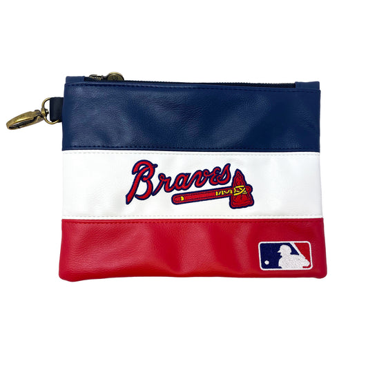 Atlanta Braves Horizon Premium Zip Tote (Red, White & Blue)
