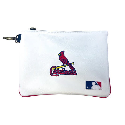 St. Louis Cardinals Studio Premium Zip Tote (White)