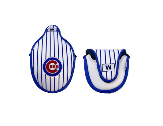 Chicago Cubs Mallet Putter Cover (White/Blue Pinstripe)