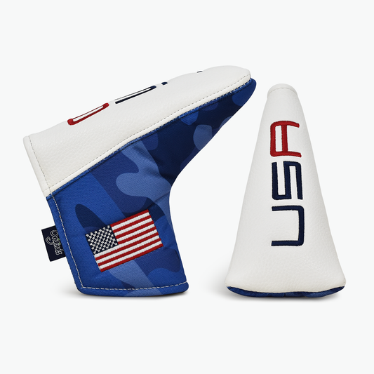 Canvas Camo USA Blade Putter Cover (Red, White & Blue)