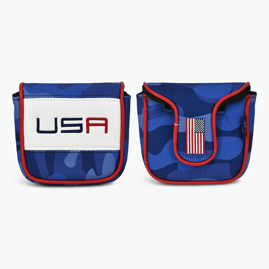 Canvas Camo USA Spider Mallet Putter Cover (Red, White & Blue)