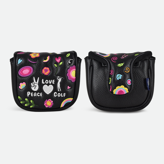 Peace, Love & Golf Spider Mallet Putter Cover