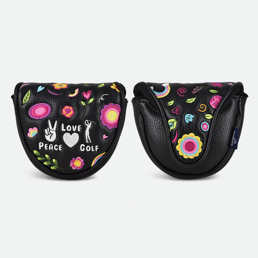 Peace, Love & Golf Mallet Putter Cover