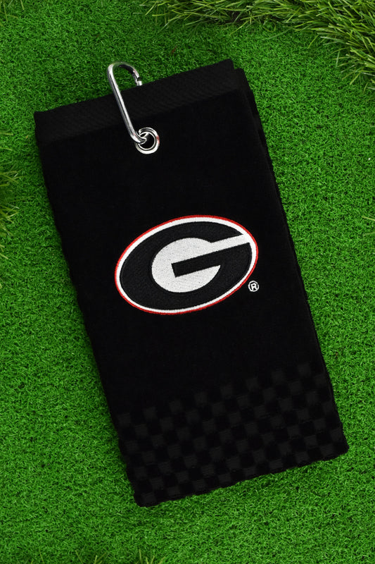 University of Georgia Tri-Fold Towel (Black)