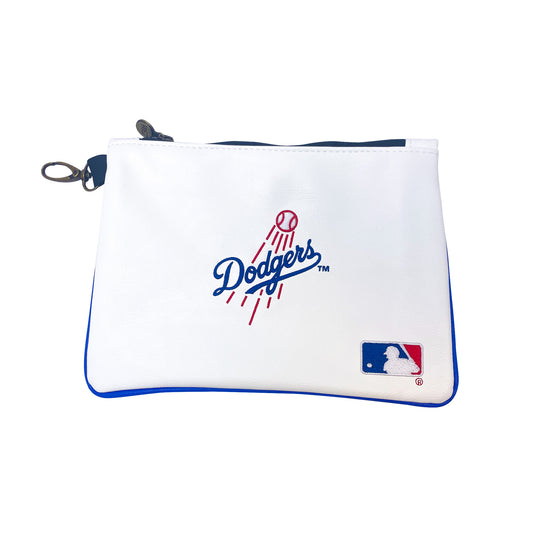 Los Angeles Dodgers Studio Premium Zip Tote (White/Royal Blue)