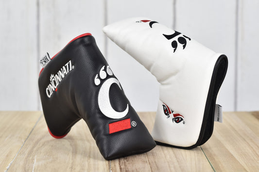 University of Cincinnati Bearcats Studio Blade Putter Covers (Black and White)