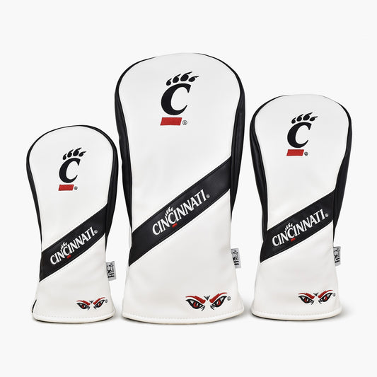 University of Cincinnati Bearcats Heritage College Wood Covers (White/Black)