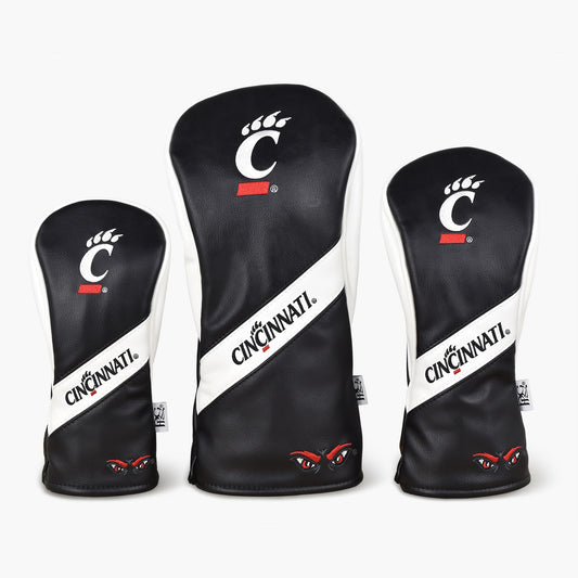 University of Cincinnati Bearcats Heritage College Wood Covers (Black/White)