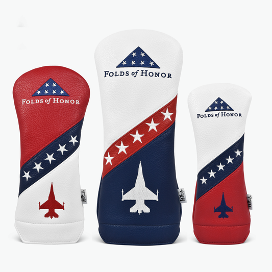Folds of Honor Elite Vintage College Wood Covers (Red, White & Blue)