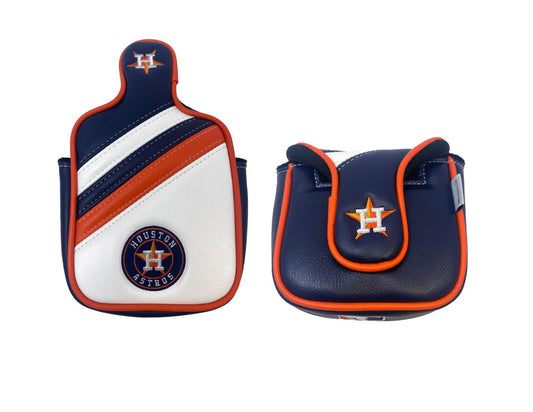 Houston Astros Track Spider Mallet Putter Cover (Navy/White/Orange)