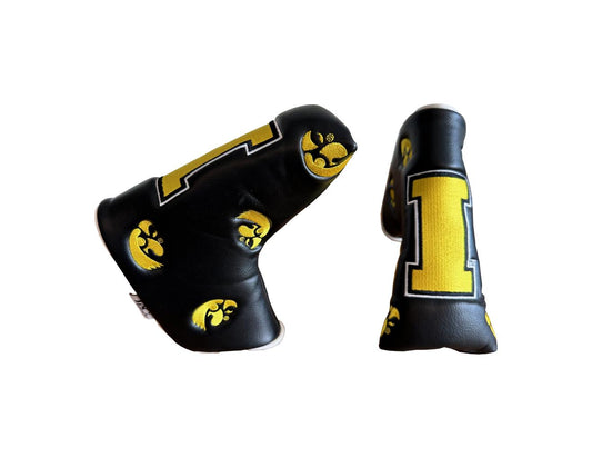 University of Iowa Hawkeye's Studio Blade Putter Cover (Black/White)