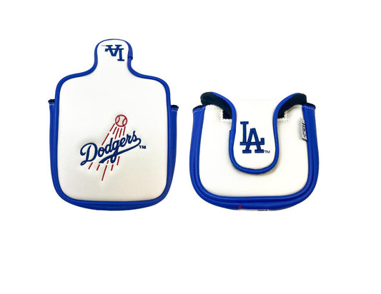 Los Angeles Dodgers Studio Spider Mallet Putter Cover (White)