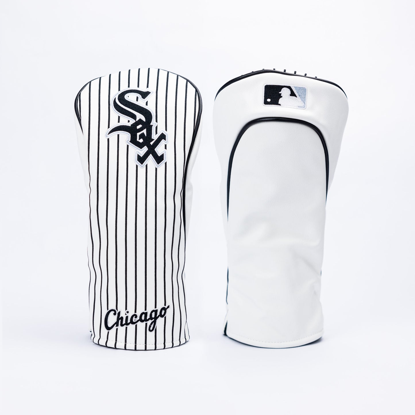 Chicago White Sox Wood Covers (White/Black Pinstripe)