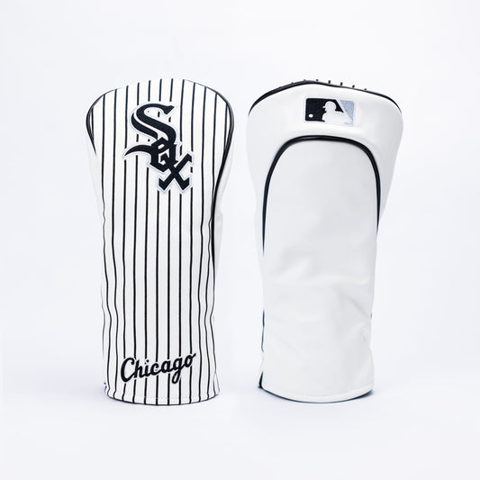 Chicago White Sox Headcovers (White/Black Pinstripe)