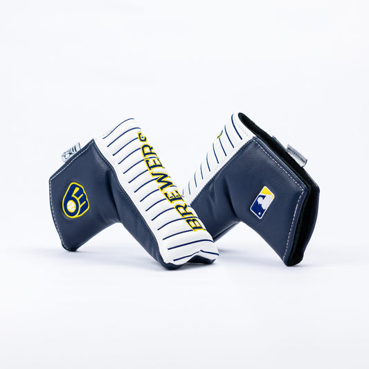 Milwaukee Brewers Horizon Pinstripe Blade Putter Cover