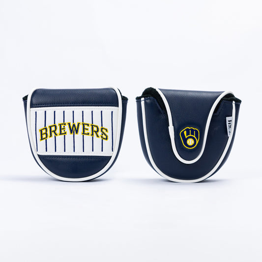 Milwaukee Brewers Horizon Pinstripe Mallet Putter Cover