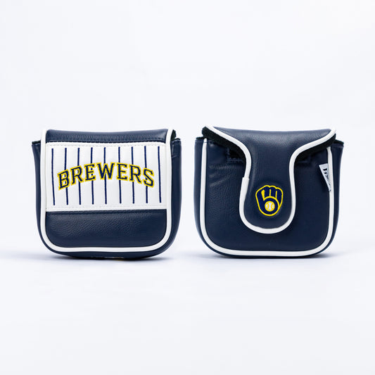 Milwaukee Brewers Horizon Pinstripe Spider Mallet Putter Cover