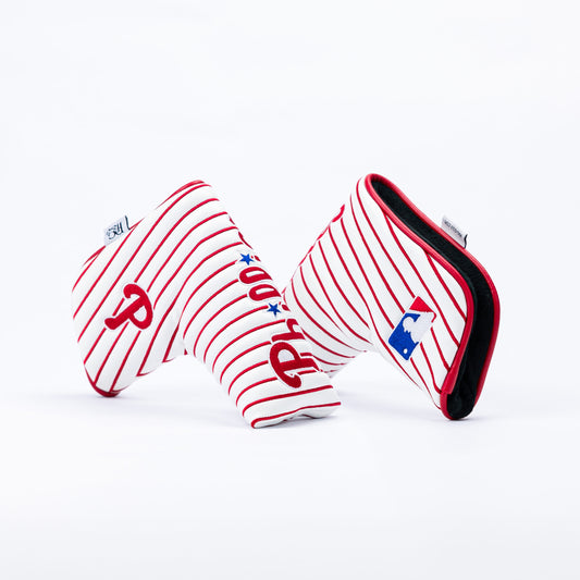 Philadelphia Phillies Blade Putter Cover (White/Red Pinstripe)