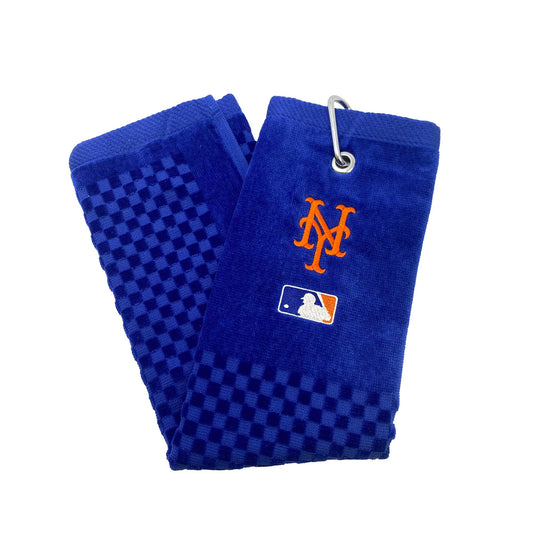 New York Mets Cross Tri-Fold Towel (Blue)