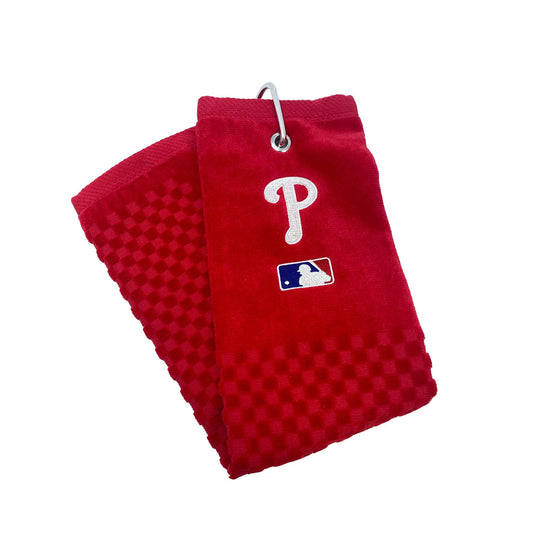 Philadelphia Phillies Cross Tri-Fold Towel (Red)