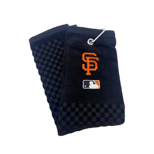 San Francisco Giants Cross Tri-Fold Towel (Black)