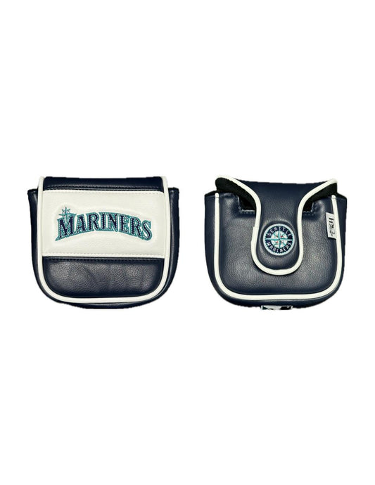 Seattle Mariners Horizon Spider Mallet Putter Cover (Navy/White)