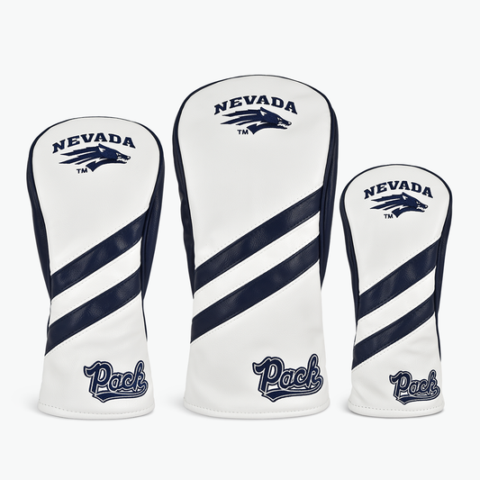 University of Nevada, Reno Wolfpack Heritage Track Headcovers (White/Navy)