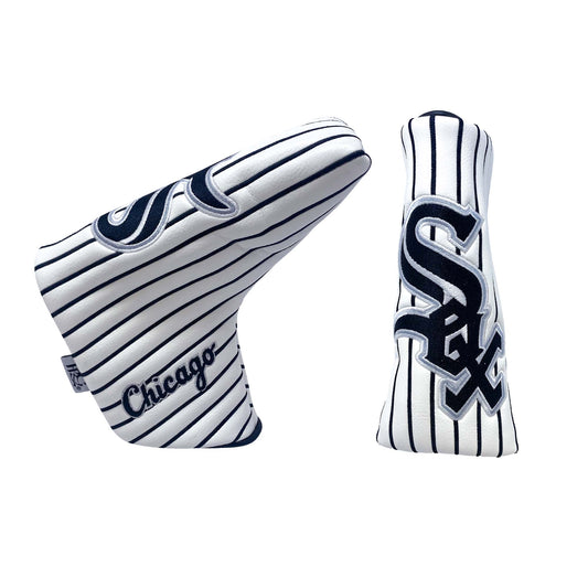 Chicago White Sox Blade Putter Cover (White/Black Pinstripe)
