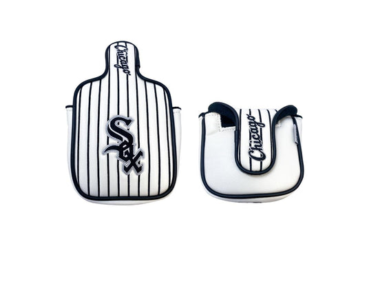 Chicago White Sox Spider Mallet Putter Cover (White/Black Pinstripe)
