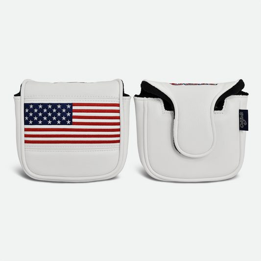 Patriot Spider Mallet Putter Cover (White)