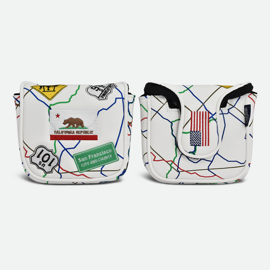 Route 66 Spider Mallet Putter Cover (White)