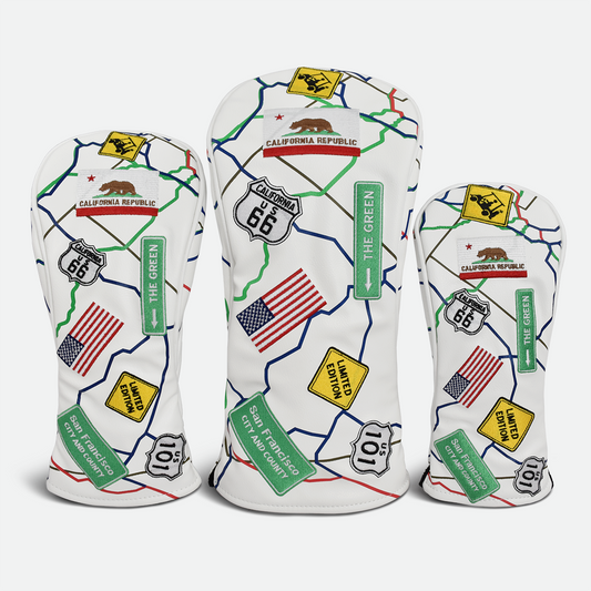Route 66 Headcovers (White)