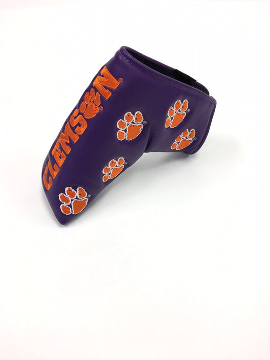 PRG Clemson Tigers Blade Putter Cover (Purple)