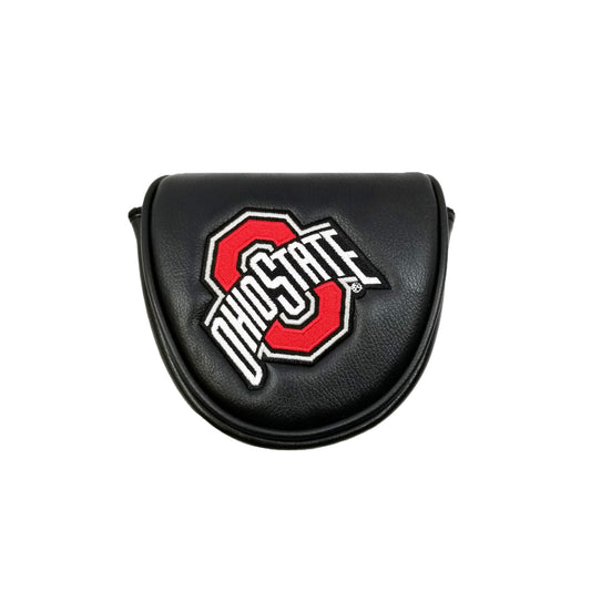 Ohio State Buckeyes Mallet Putter Cover (Black)