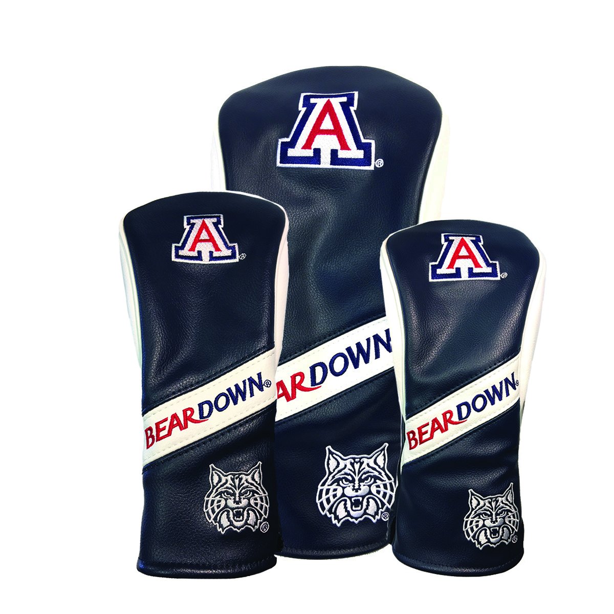 Arizona Wildcats Heritage Wood Covers (Navy/White)
