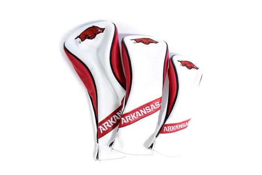 University of Arkansas Razorbacks Heritage Wood Covers (White)