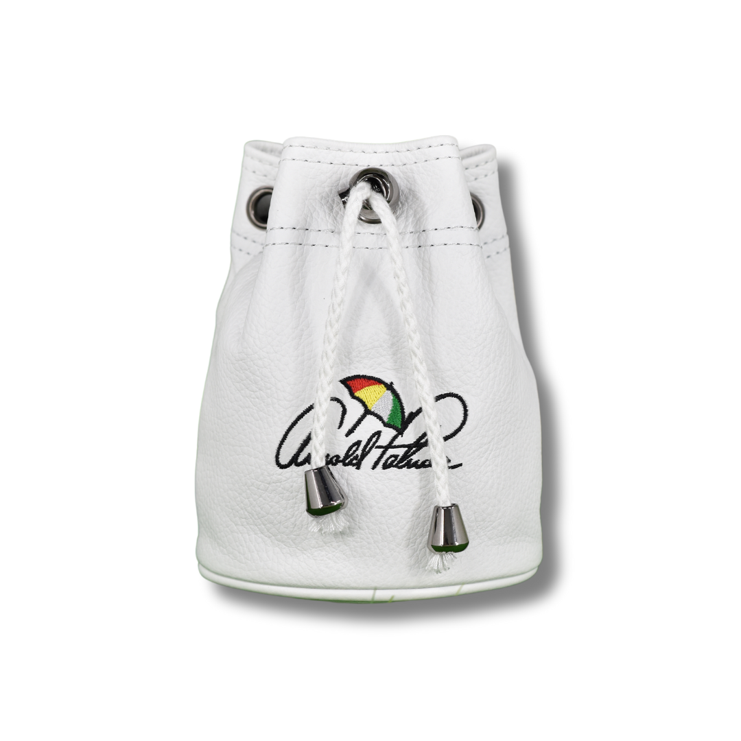 Arnold Palmer Vanto Vintage Genuine Leather Deluxe Tote Bag (White)